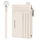 Carteira Pequena BOSTANTEN Slim de Couro com Bloqueio RFID e Pulseira