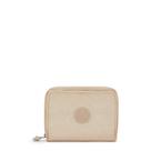 Carteira Pequena Kipling Money Love Sparkled Beige