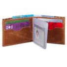 Carteira Porta Cartão Compacta Slim Couro Bovino C/plástico