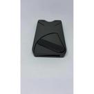 Carteira porta cartão slim impressão 3d portátil preto cinza e branco