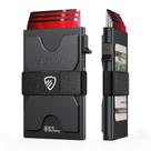 Carteira porta-cartões RUNBOX Slim com bloqueio de RFID para mais de 12 cartões masculinos