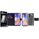 Carteira Preta + Skin Carbono + Vidro 3d + Câmera compativel Galaxy A23 4G A235 6.6 - Cell In Power25