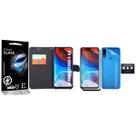 Carteira Preta + Skin Carbono + Vidro 3d + Camera Moto E7 Power 6.5 XT2097 - Cell In Power25 Carteira Preta + Skin Carbono + Vidro 3d + Camera Moto E7 Power 6.5 XT2097 - Cell In Power25