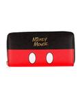Carteira Retangular Assinatura Cores Mickey 10x20cm Disney