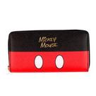 Carteira retangular assinatura cores mickey 10x20cm - disney