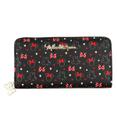 Carteira Retangular Preta Pintas Laços Minnie 10x19cm - Disney Carteira Retangular Preta Pintas Laços Minnie 10x19cm - Disney