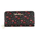 Carteira Retangular Preta Pintas Laços Minnie 10x19cm Disney Carteira Retangular Preta Pintas Laços Minnie 10x19cm Disney