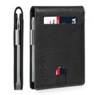 Carteira RUNBOX Slim Leather Money Clip com bloqueio RFID