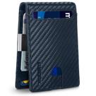 Carteira RUNBOX Slim Leather Money Clip para homens com bloqueio de RFID