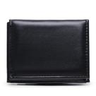 Carteira Slim Masculina Preta Social Casual Reforçada