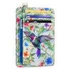 Carteira Slim Yonlevres Hummingbird - Porta-Cartões de Couro com Bloqueio RFID
