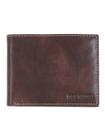 Carteira Steve Madden masculina de couro com capacidade extra marrom
