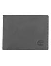Carteira Timberland masculina de couro Flip Pocket Charcoal