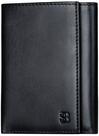 Carteira Trifold de Couro Legítimo com Bloqueio RFID SERMAN BRANDS