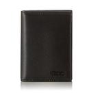 Carteira TUMI Delta L-Fold RFID Lock Slim Bifold Couro Preto