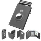 Carteira Typecase Leather Smart para homens com suporte AirTag cinza