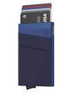 Carteira VULKIT Pop Up com bloqueio de RFID Slim Metal Navy