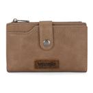 Carteira Wrangler WG119-W002KH dobrável com bolso com zíper cáqui Carteira Wrangler WG119-W002KH dobrável com bolso com zíper cáqui