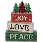 Cartel Decorativo con Líneas de Sombreado: Árbol de Navidad & Alegría, Amor, Paz Cartel Decorativo con Líneas de Sombreado: Árbol de Navidad & Alegría, Amor, Paz