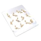 cartela 12 brincos mini brinco de cruz em aço inox dourado folheado masculino feminino