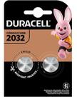 Cartela 2 pilhas bateria cr 2032 duracell 3v lithium moeda