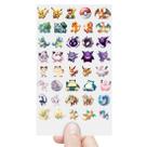 Cartela 40 Adesivos Pokemon Pikachu Charizard DTF UV