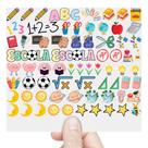 Cartela 70 Adesivos Escola Material Escolar Infantil DTF UV