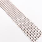 Cartela Adesiva Meia Perola Hexagonal 6mm Prata - 238 unidades