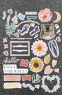 Cartela Adesiva Vinil I Love Me Planner Decoração Papelaria