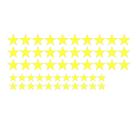 Cartela Adesivo Decorativo Estrela Estrelinha - Amarelo