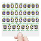 Cartela Adesivos CBF 4 cm Brasil Futebol Brasileiro Copa DTF UV Cartela Adesivos CBF 4 cm Brasil Futebol Brasileiro Copa DTF UV