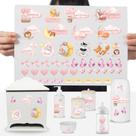 Cartela Adesivos Kit Higiene Enxoval Bebê Decoração Rosa DTF UV Cartela Adesivos Kit Higiene Enxoval Bebê Decoração Rosa DTF UV