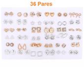 Cartela Brincos Sortidos Strass 36 Pares Neve Coração Estrela Cisne Trevo Bigodinho Dourado Prateado Cartela Brincos Sortidos Strass 36 Pares Neve Coração Estrela Cisne Trevo Bigodinho Dourado Prateado