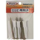 Cartela Bucha Fixacao Preguim Baiano/Gesso 08 Com Parafuso Com 04 Pecas 6632 Cartela Bucha Fixacao Preguim Baiano/Gesso 08 Com Parafuso Com 04 Pecas 6632