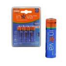 Cartela com 04 Pilhas recarregáveis AA Inova Prime 1.2V Cell11045 12078AA