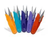 Cartela Com 12 Tesouras De Arremate Multicoloridas