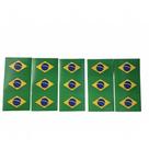 Cartela com 15 adesivos do brasil - festive