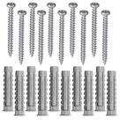 Cartela com Buchas de Nylon SX 6x30mm e Parafusos Cabeça Panela com 10 Peças - 600221 - FISCHER