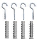 Cartela com Buchas de Nylon SX 8x40mm e Gancho com 4 Peças - 600216 - FISCHER