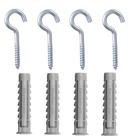 Cartela Com Buchas De Nylon Sx 8x40mm E Gancho Com 4 Peças - 600216 - Fischer