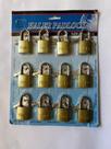 Cartela Com Cadeados Com 12 Peças - 25mm