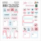 Cartela de Adesivo Decorado Duplo Tilibra Soho Modelo 2 para Decoração e Planners 100MM X 208MM