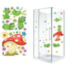 Cartela de Adesivo Decorativo Sapo Cogumelo Casal
