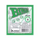 Cartela De Bingo Tamoio Verde PACK COM 15 UNIDADES Cartela De Bingo Tamoio Verde PACK COM 15 UNIDADES