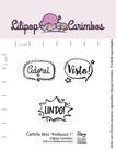 Cartela de Carimbos Mini Professor 1 - Lilipop Carimbos