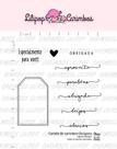 Cartela de Carimbos Obrigada Lilipop - Kit com 9 Carimbos