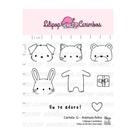 Cartela de Carimbos Transparente Animais Fofos - Lilipop