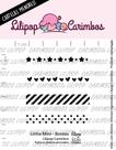 Cartela de Carimbos Transparente Mini Bordas - Lilipop