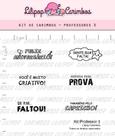 Cartela de Carimbos Transparentes Professor 3 - Lilipop