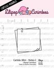 Cartela de CarimboTransparente Mini "Notas 2" - Lilipop